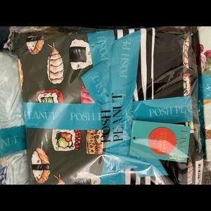 Posh Peanut Sashimi & Black White Stripes luxe